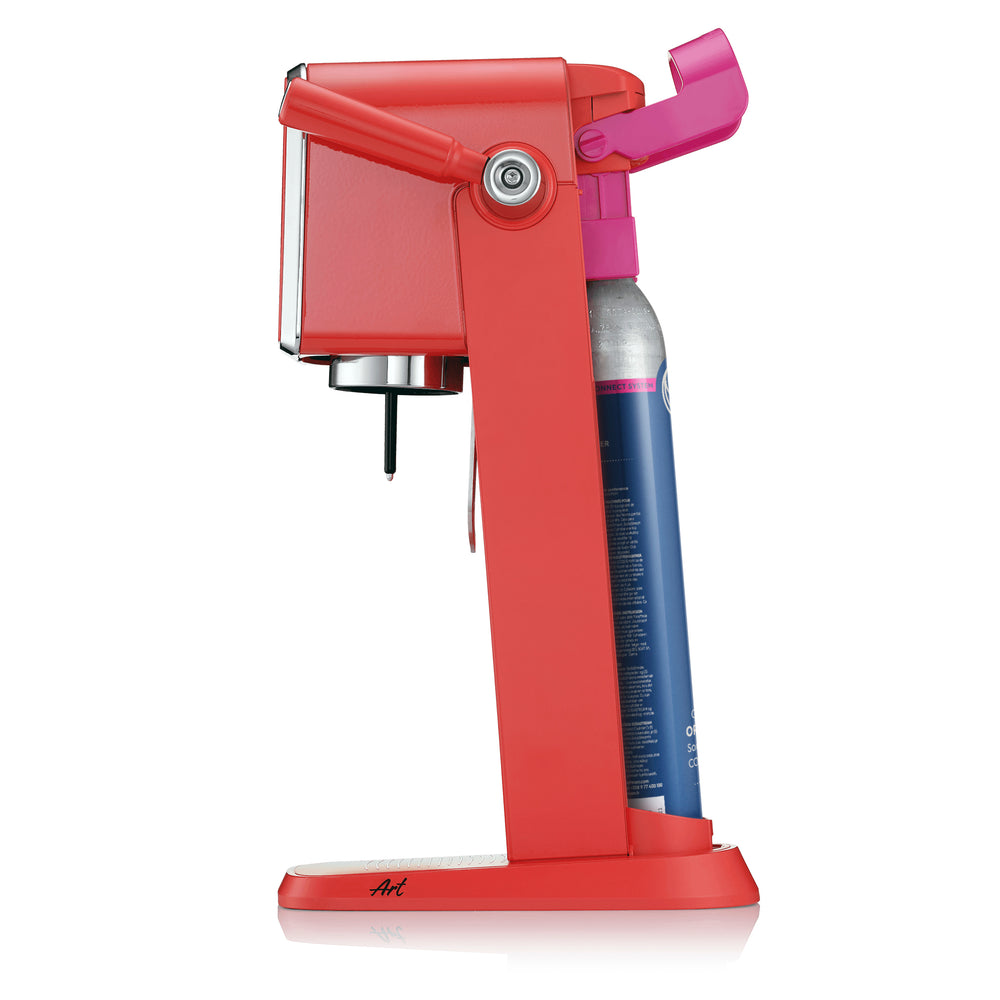 sodastream art red with gas cylinder