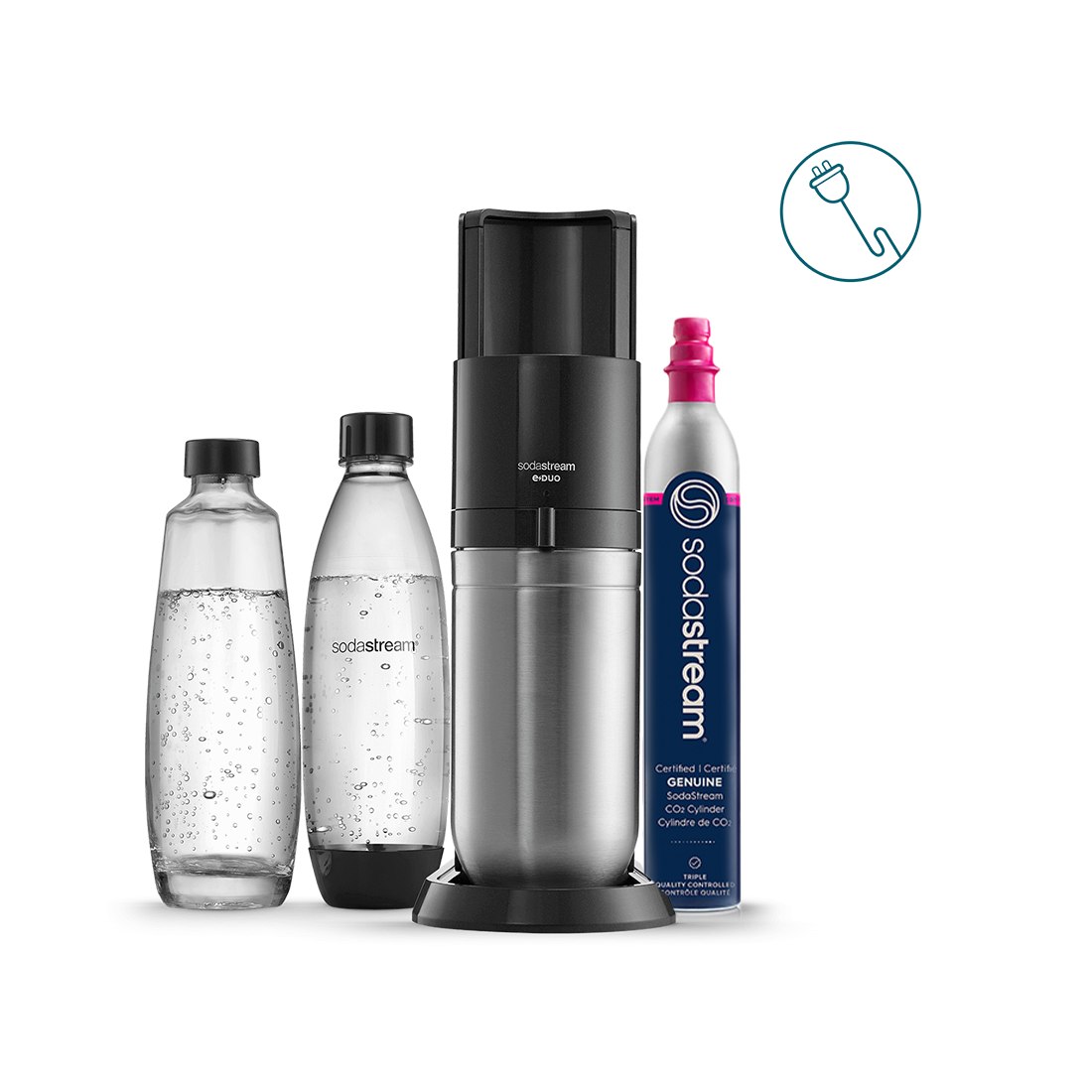 Machine à soda TERRA bleue – Préparation eau gazeuse et sodas – Bouteille 1 L compatible lave-vaisselle – Cylindre 60 L Quick Connect – Sodastream - 1012811333 Machine à soda TERRA bleue – Préparation eau gazeuse et sodas – Bouteille 1 L compatible lave-vaisselle – Cylindre 60 L Quick Connect – Sodastream - 1012811333