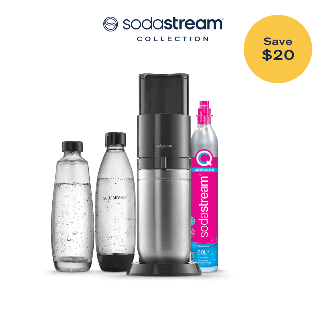 SodaStream DUO Quick Connect Sparkling Water Maker SodaStream Canada
