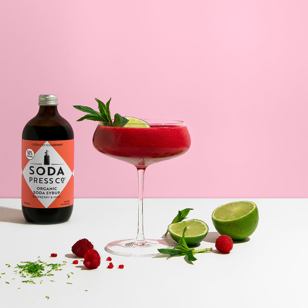 Frozen Raspberry Mint Mocktail SodaStream Canada