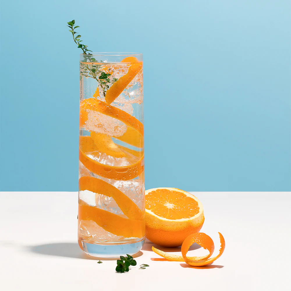 Orange Thyme Gin Shrub