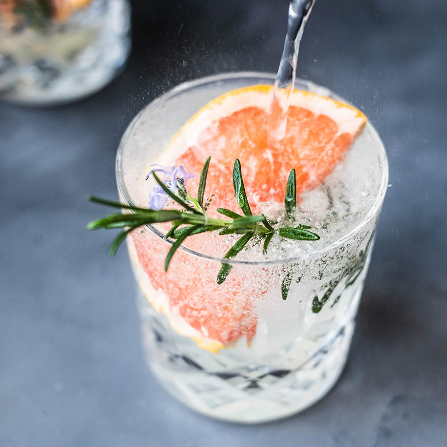 Elderflower, Grapefruit and Rosemary Cocktail