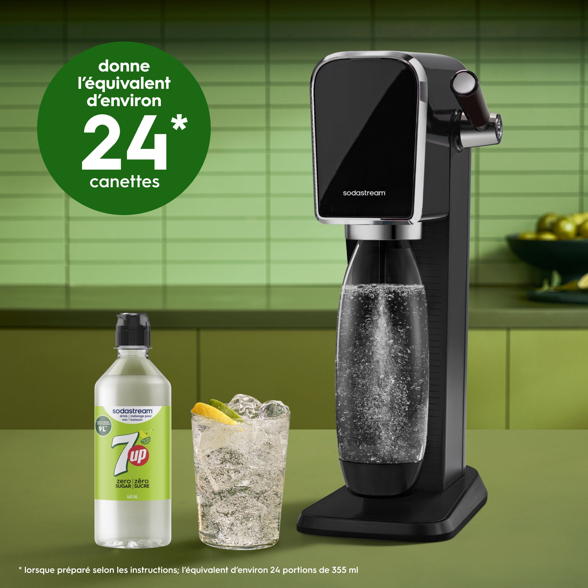 7UP® Zero Sugar Drink Mix 440ml 