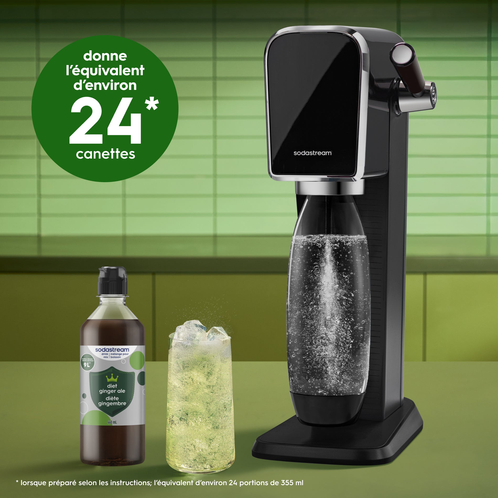 Diet Ginger Ale Drink Mix 440ml