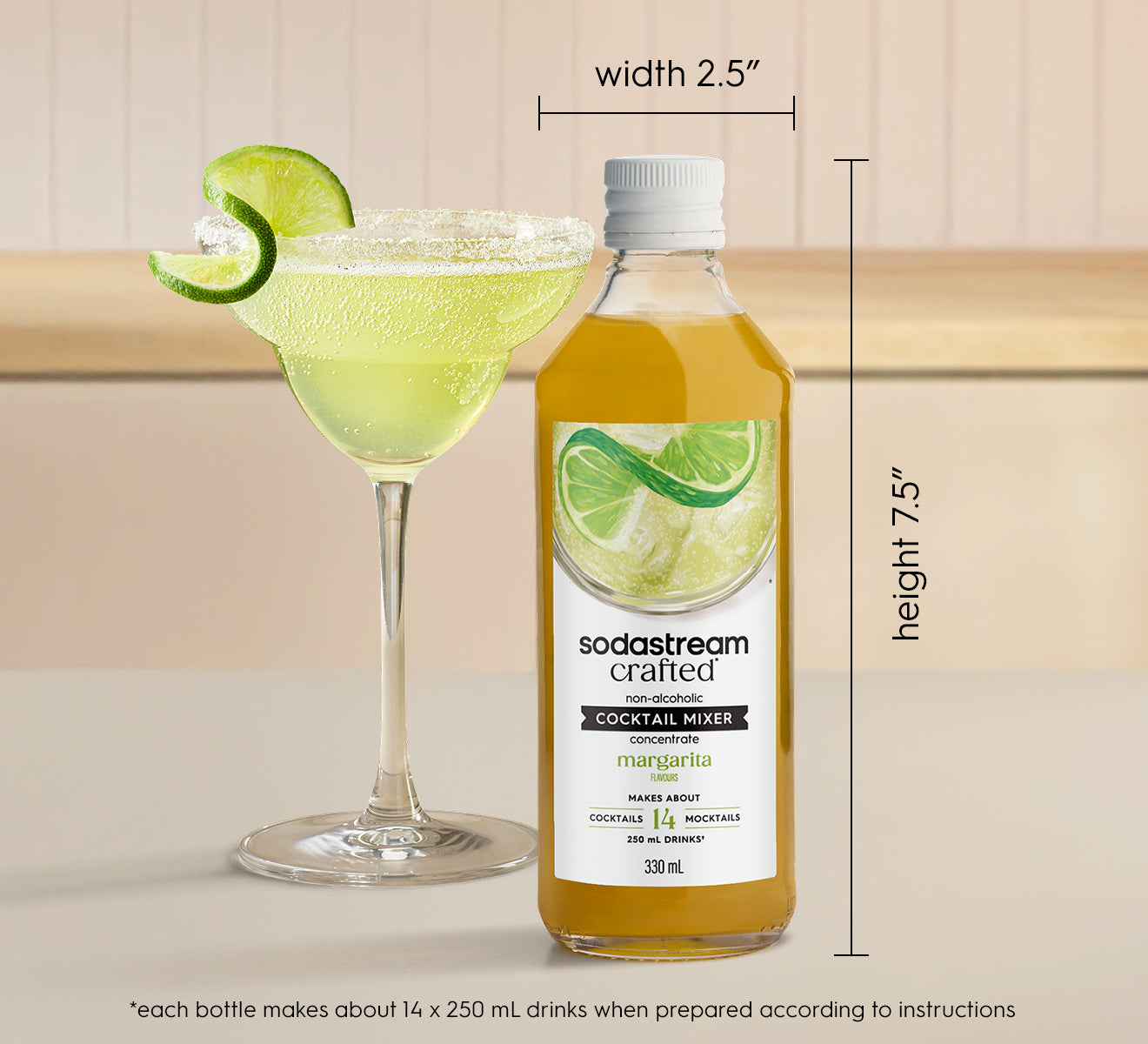 Crafted Mixers™ Margarita Drink Mix 330ml