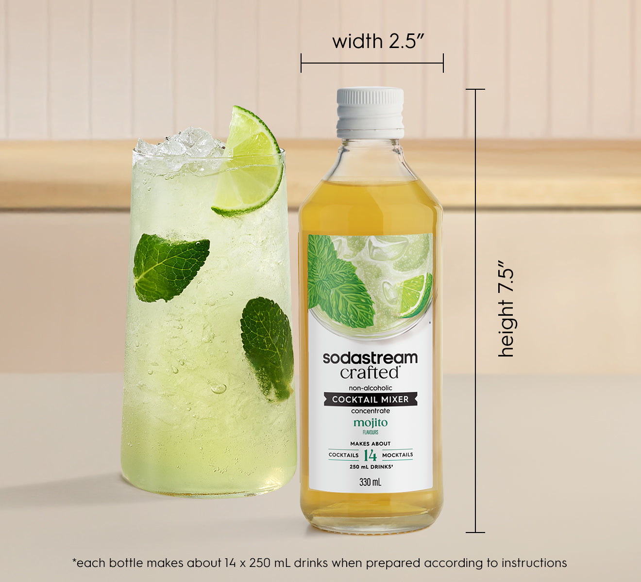 Crafted Mixers™ Mojito Drink Mix 330ml
