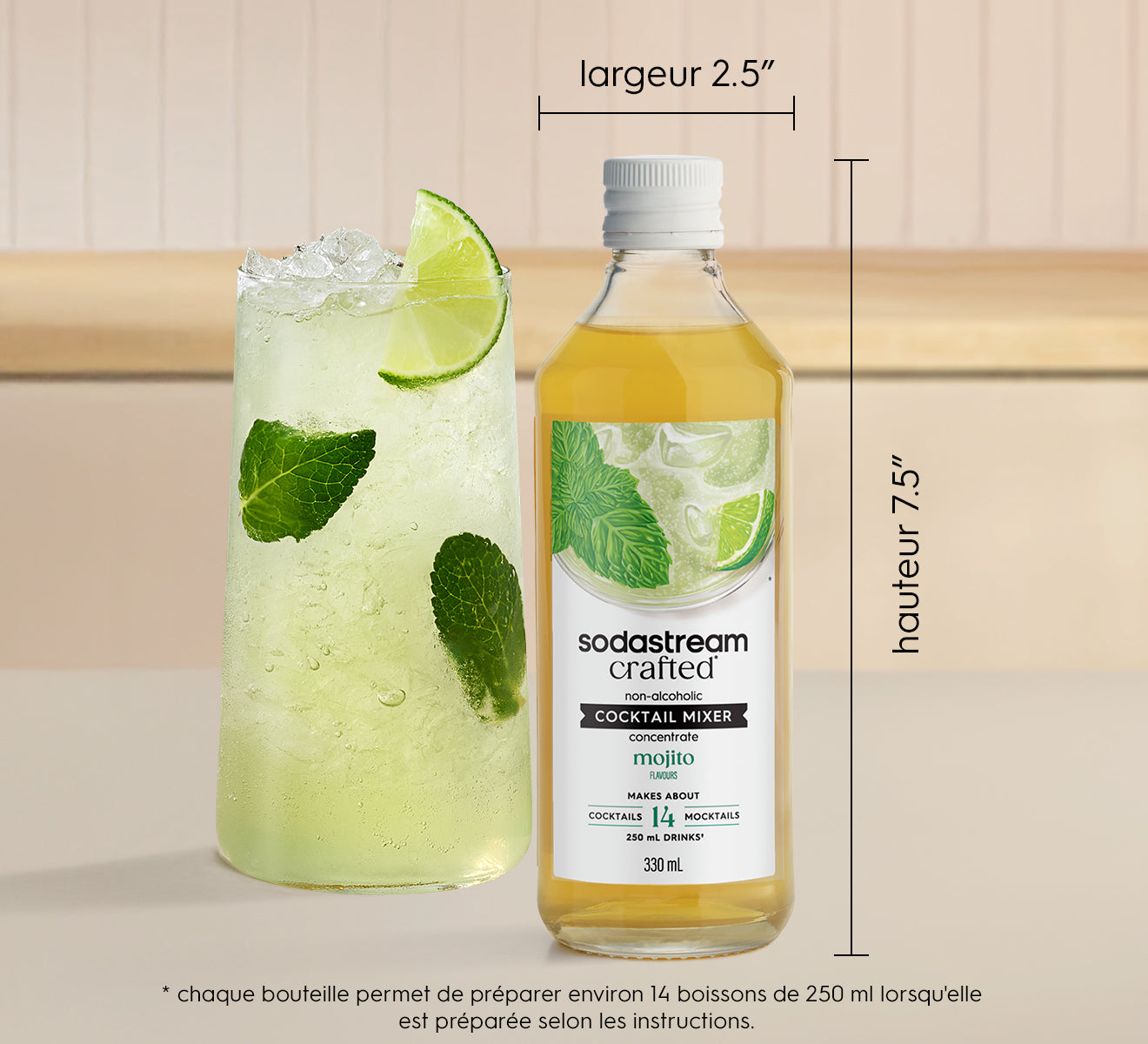 Préparation pour cocktail Crafted Mixers™ Mojito 330 ml