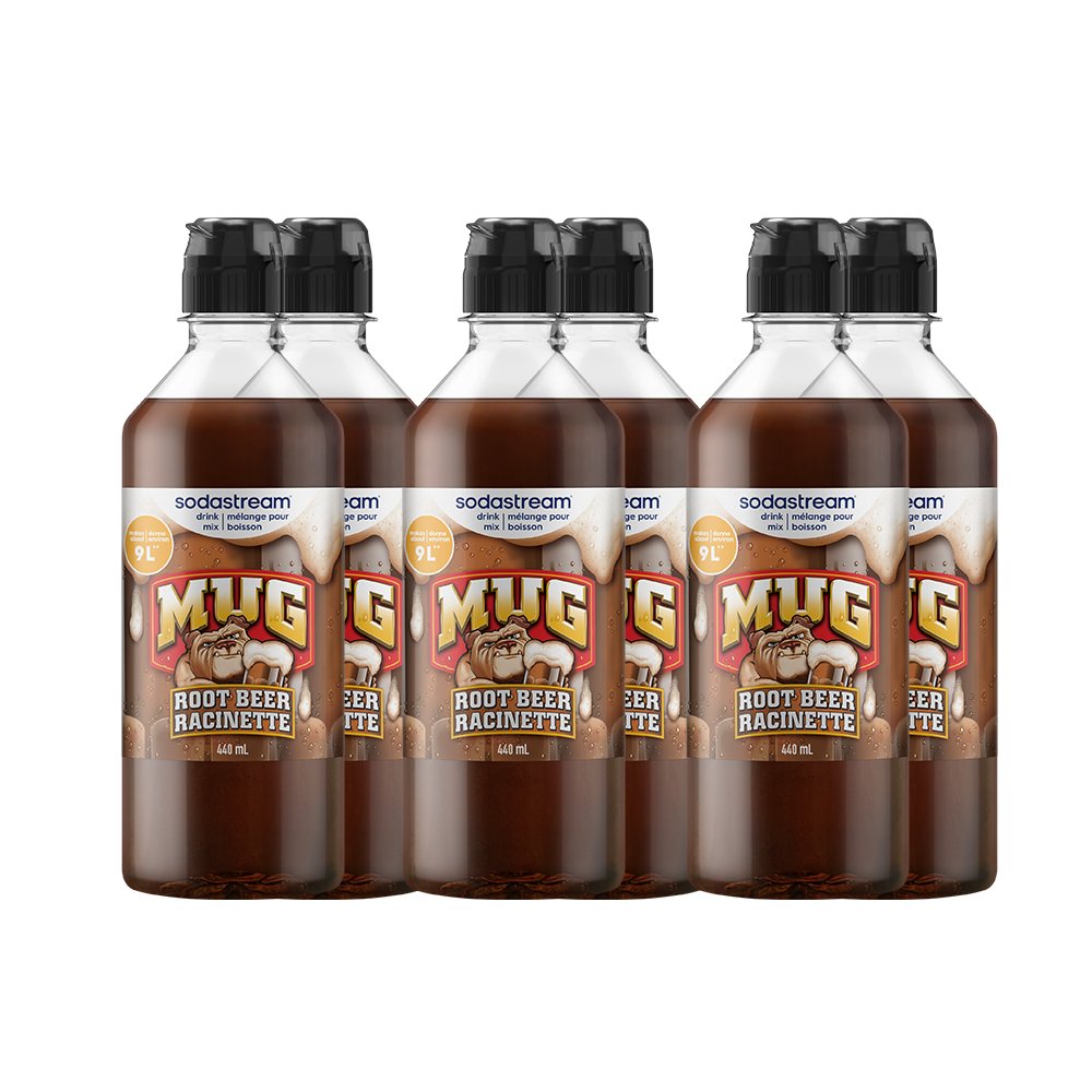 Racinette MUG®, mélange pour boisson Sodastream® 440 ml – paquet de 6 – 1