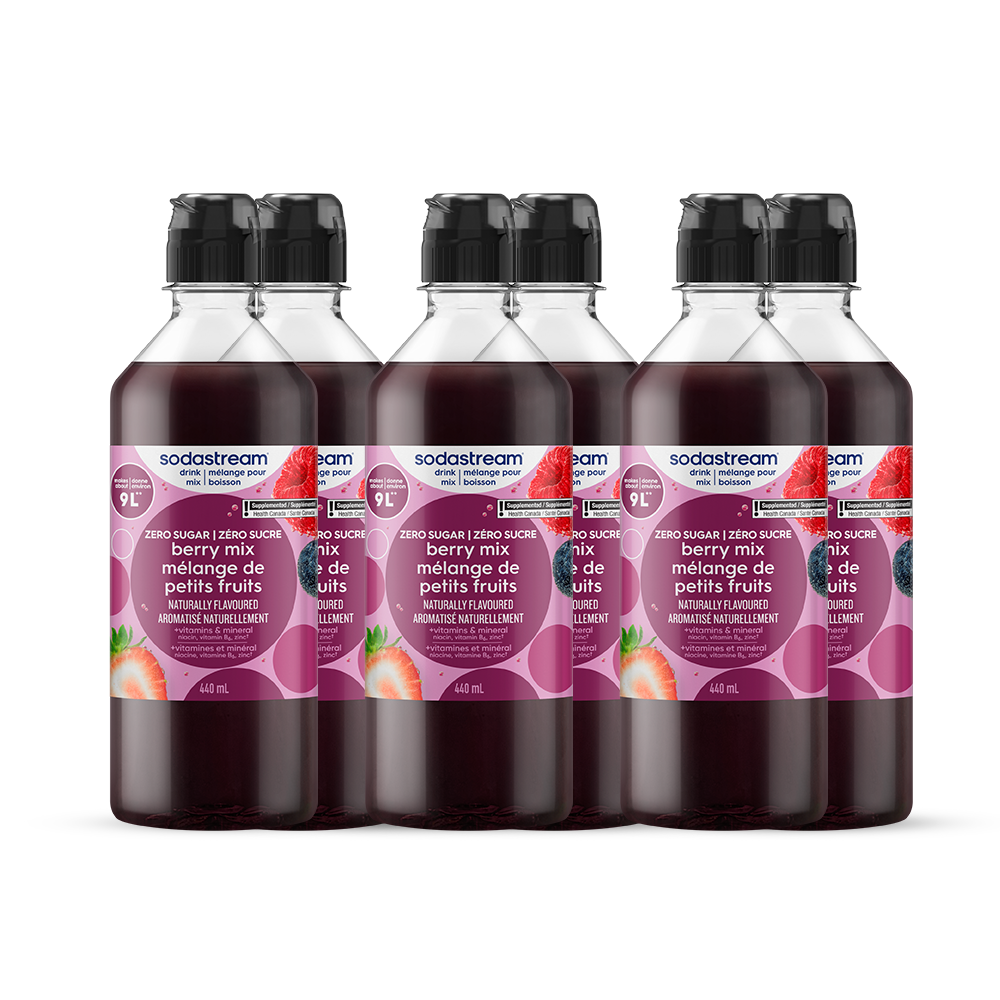 Mélange de petits fruits Zéro Sucre, mélange pour boisson 440 ml – paquet de 6 sodastream