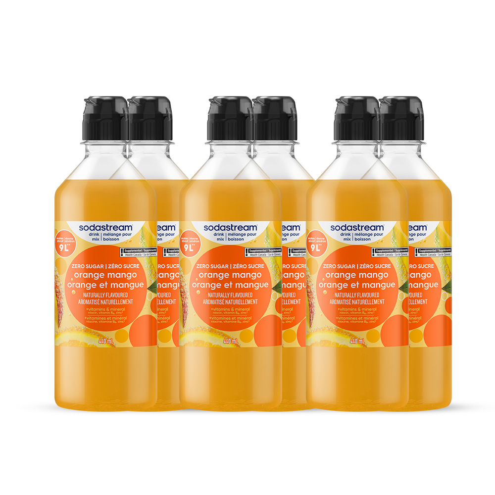 Orange Mango Zero Sugar Drink Mix 440ml 6-Pack – 1