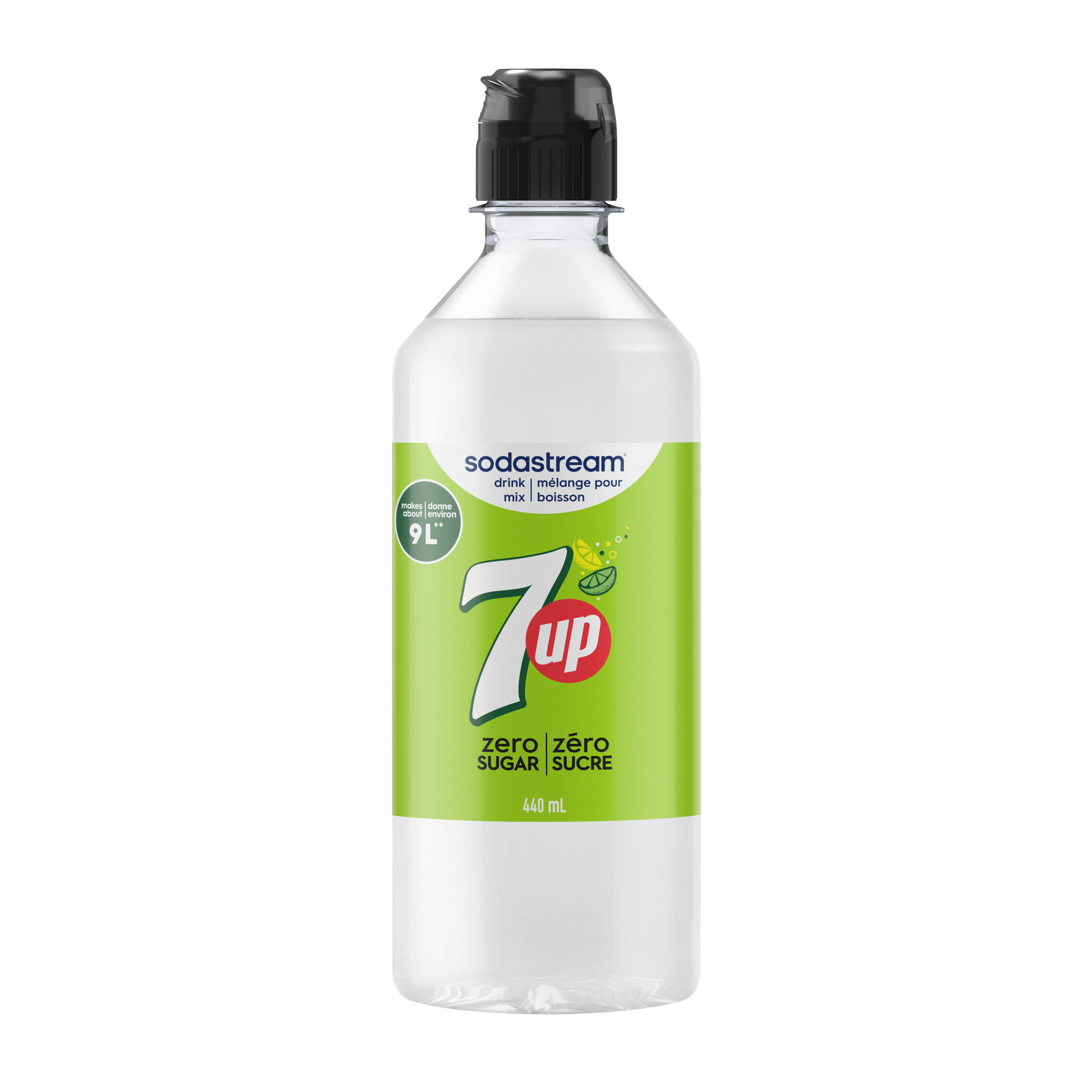 7UP® Zéro Sucre, mélange pour boisson 440 ml sodastream
