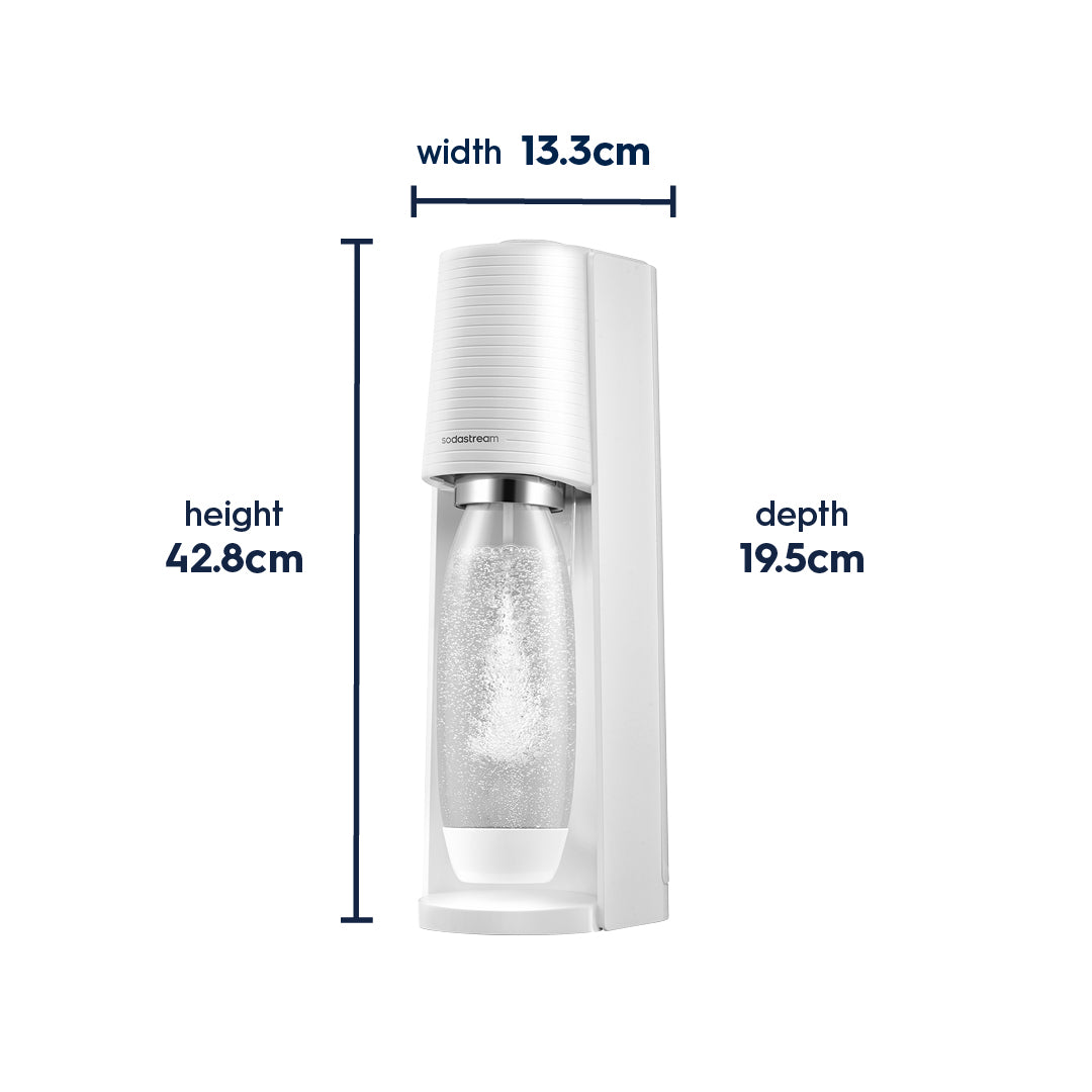 sodastream TERRA ホワイト 2021年製 SodaStream Terra Sparkling Water Maker + Quick Connect
