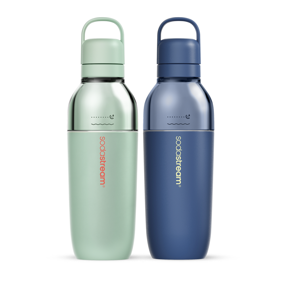 Fizz & Go Easy Mix Bottle, 2-Pack, Storm & Mint