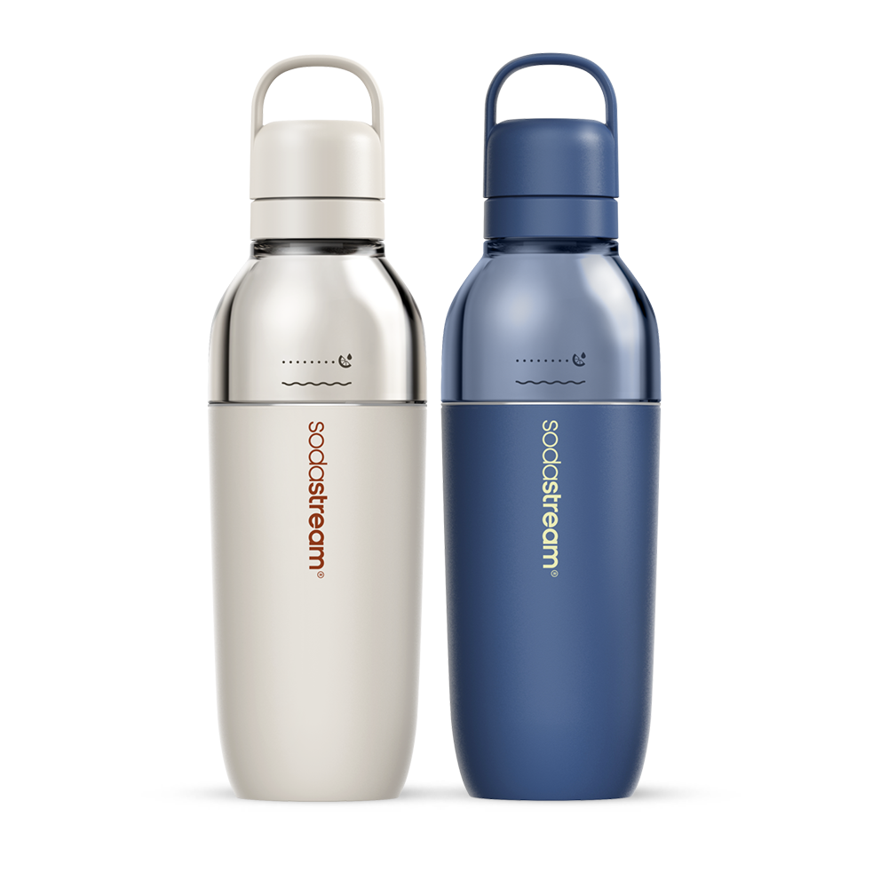 Fizz & Go Easy Mix Bottle, 2-Pack, Sand & Storm