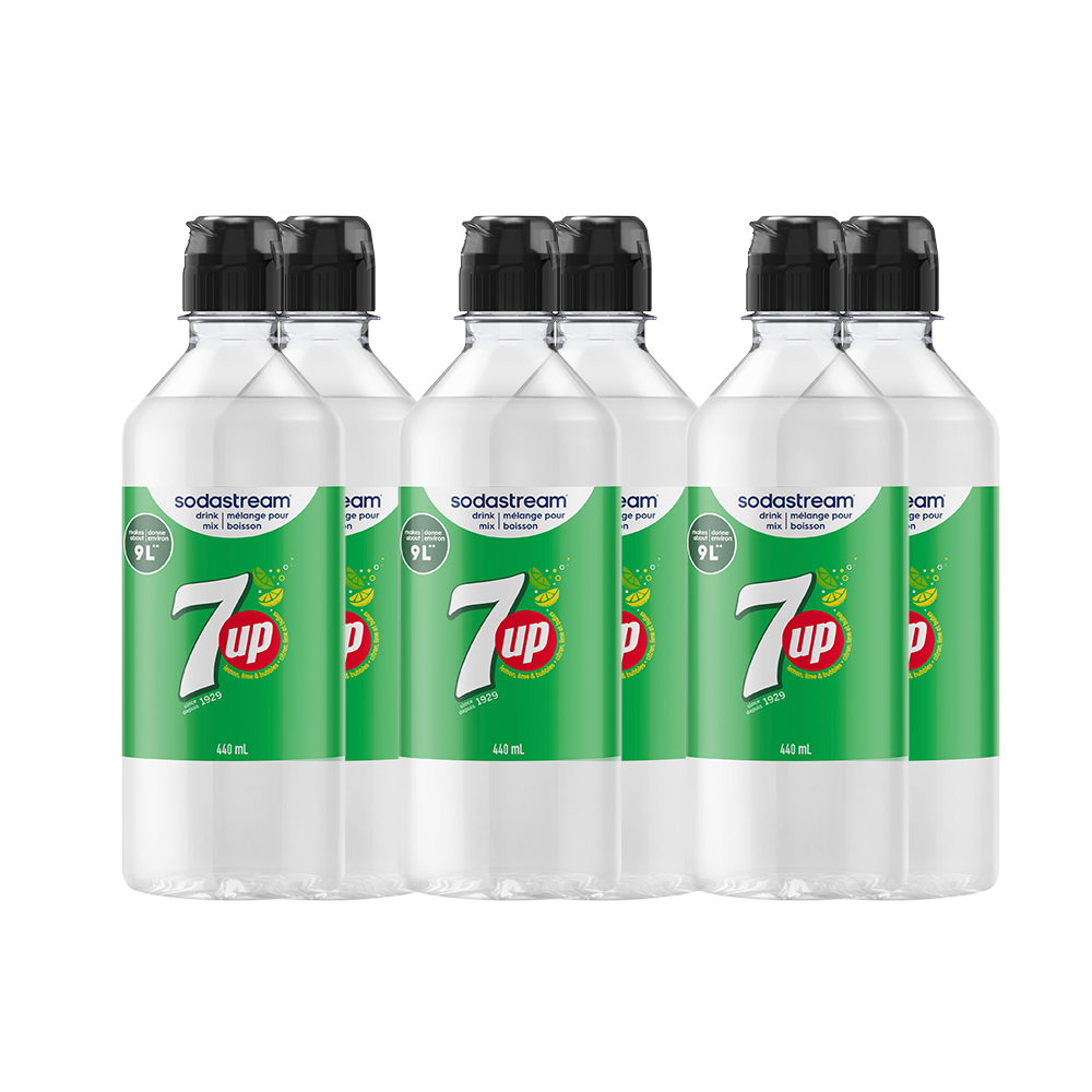 7UP®, mélange pour boisson Sodastream® 440 ml – paquet de 6 sodastream