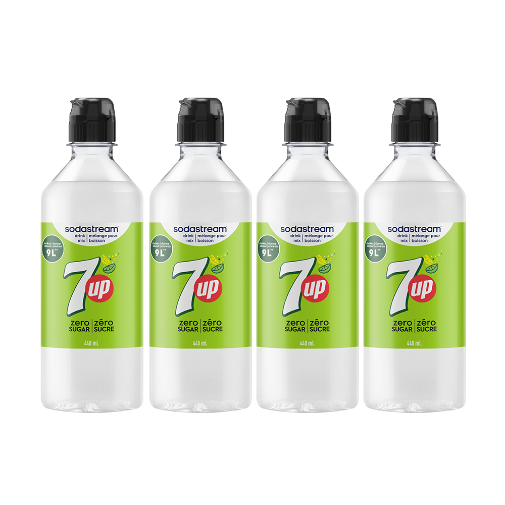 7UP® Zero Sugar Drink Mix 440ml 4-Pack