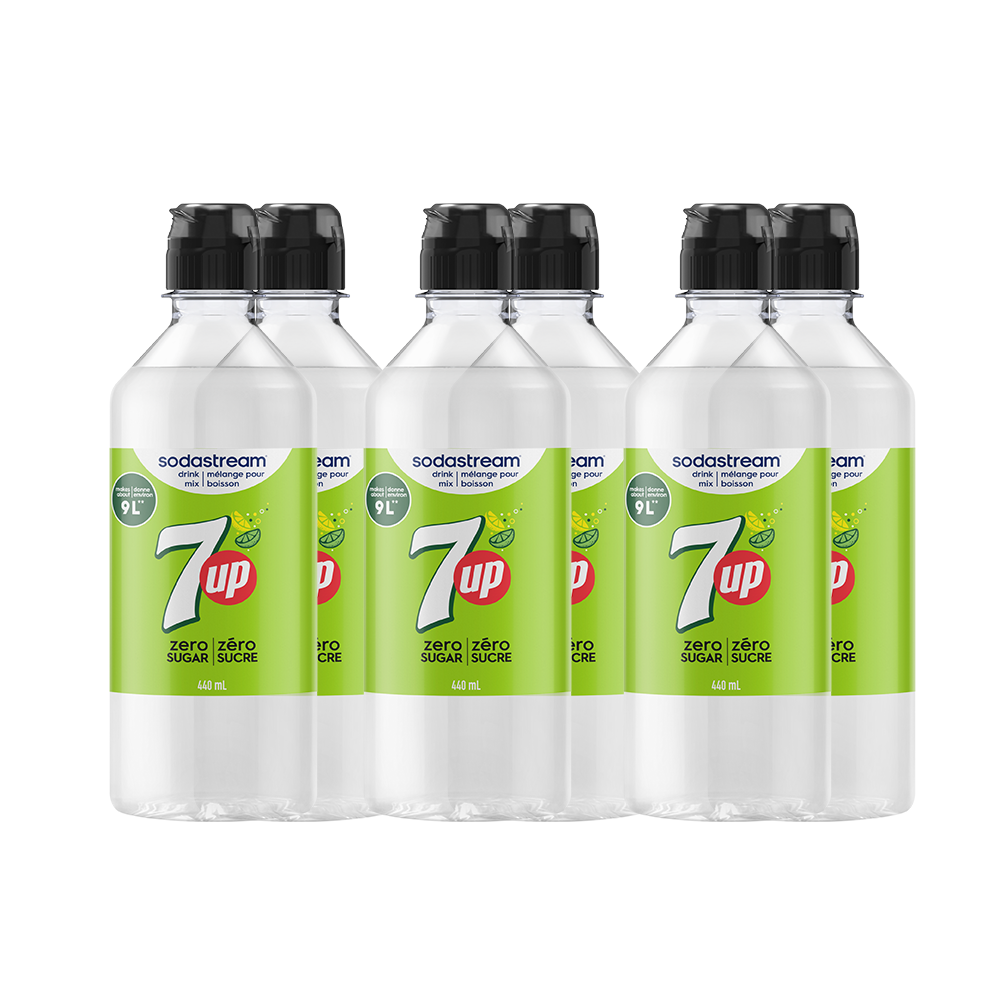 7UP® Zero Sugar Drink Mix 440ml 6-Pack