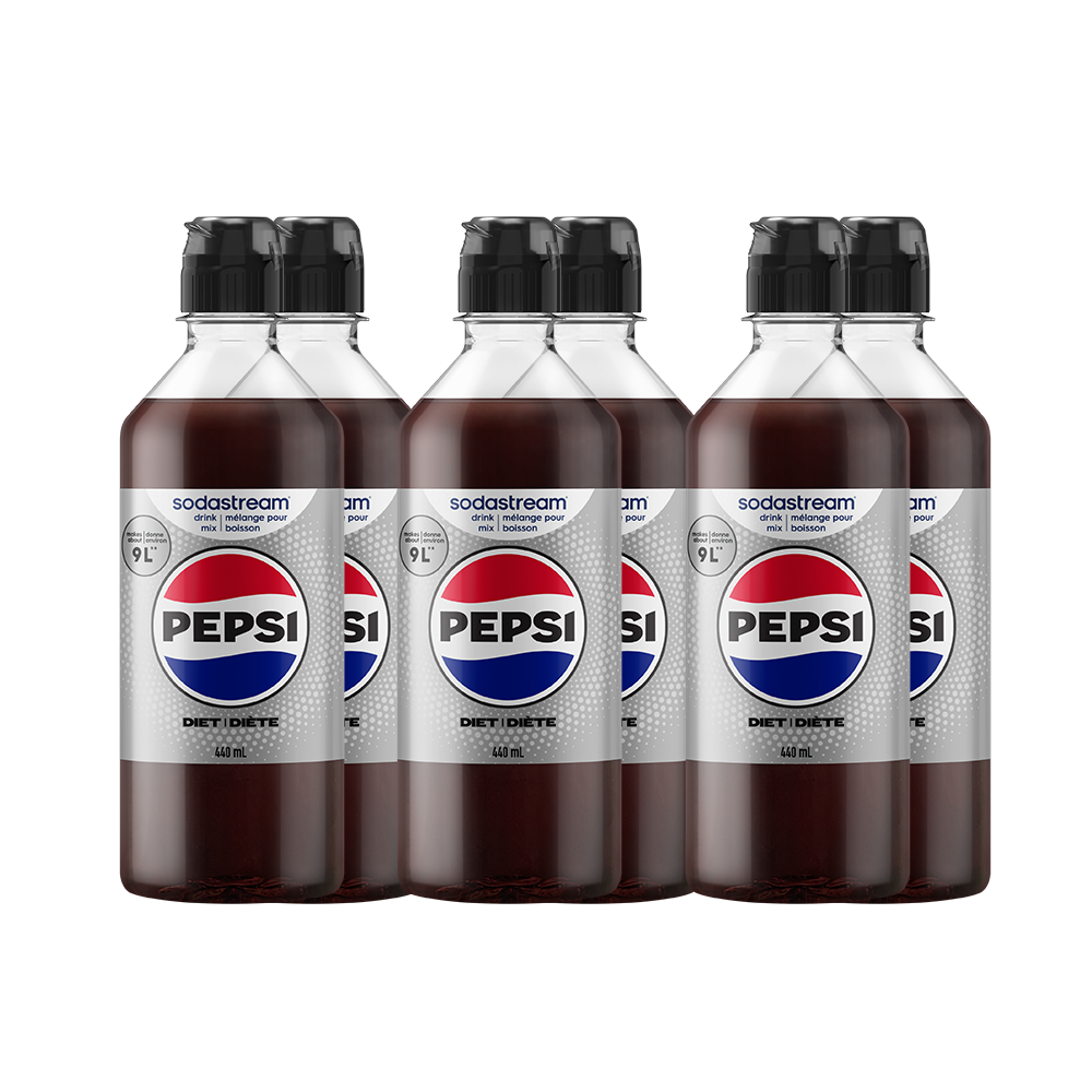 Pepsi® Diète, mélange pour boisson 440 ml – paquet de 6 – 1