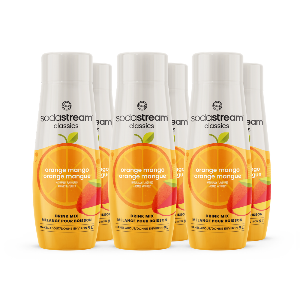 Eaux fruitées - Orange Mangue - paquet de six