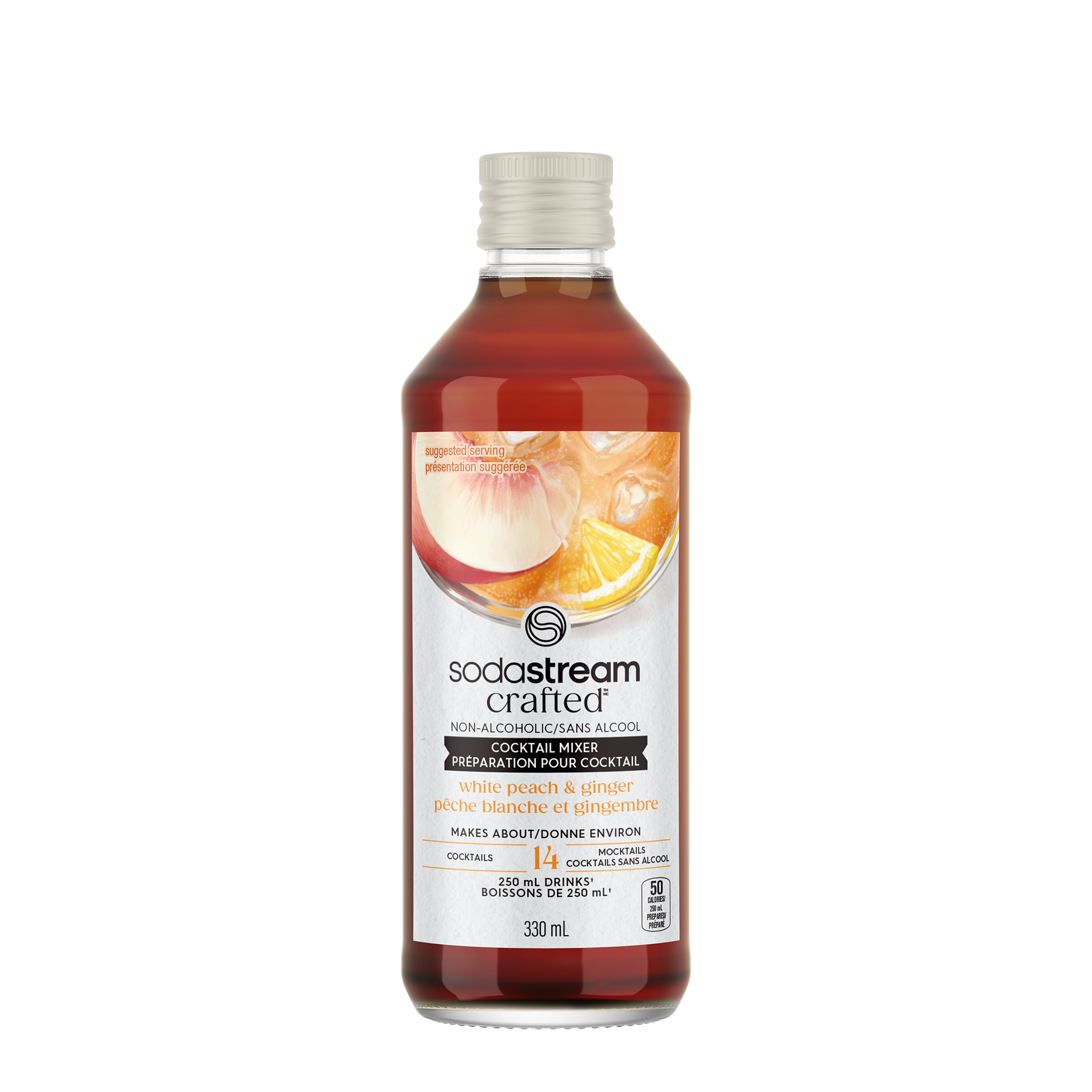 Crafted Mixers™ White Peach Ginger Drink Mix sodastream