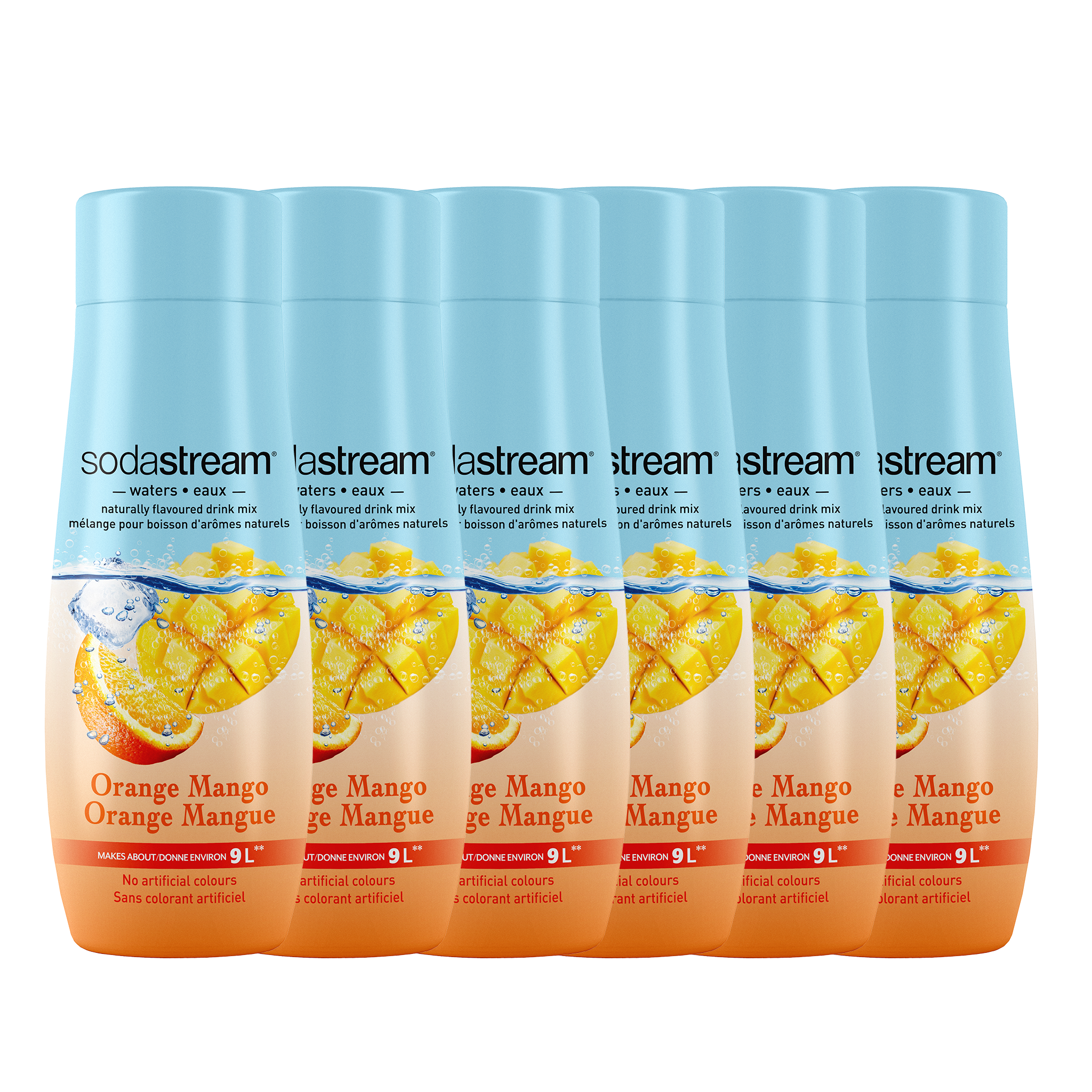 Eaux fruitées - Orange Mangue - paquet de six sodastream