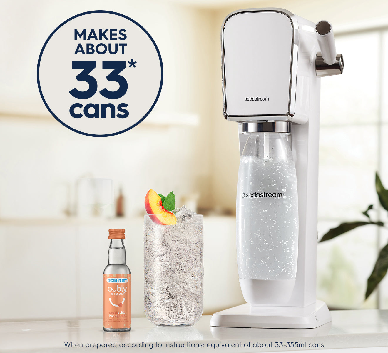 peach bubly drops™Single – SodaStream Canada