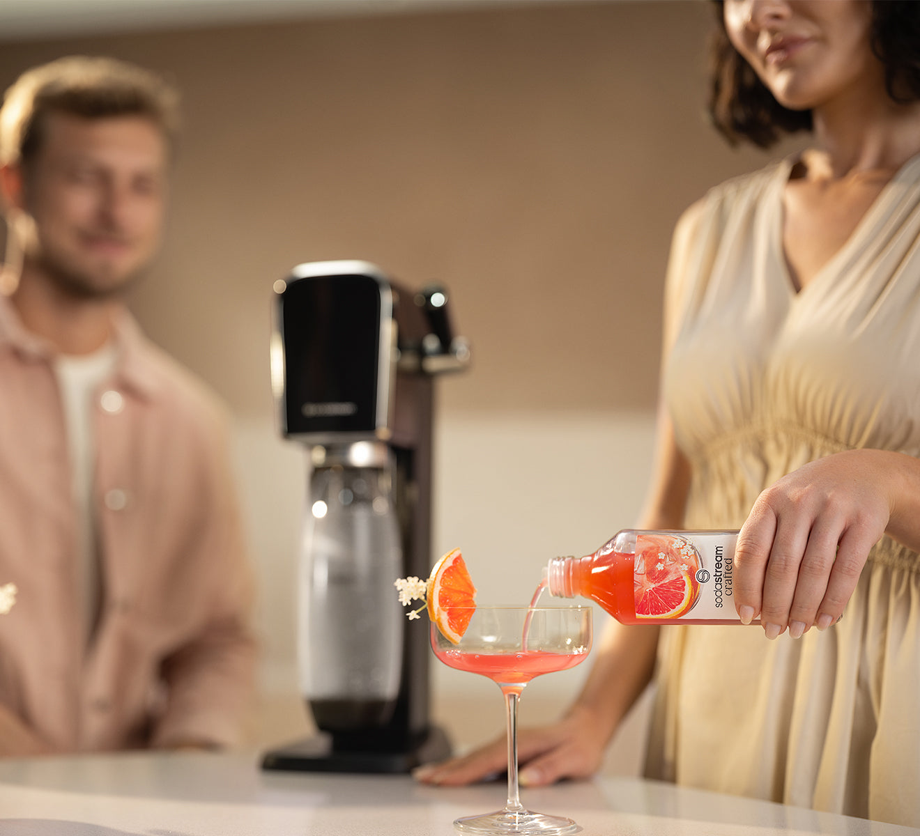 SodaStream Crafted Mixers White Peach Ginger Drink Mix