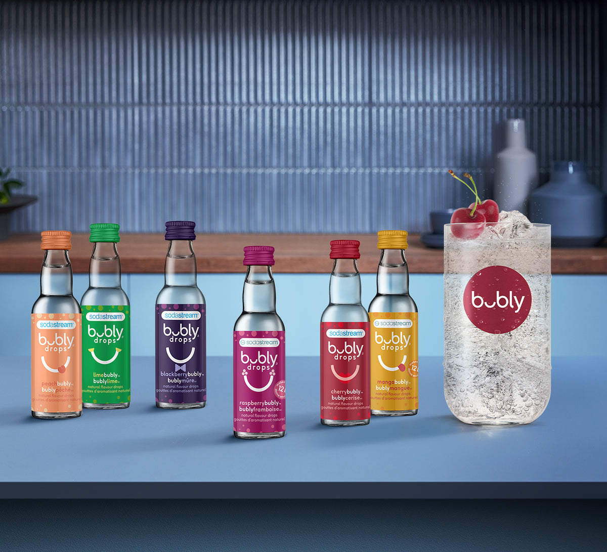 Sodastream® bubly™ natural flavour drops 40ml variety 6-Pack ...