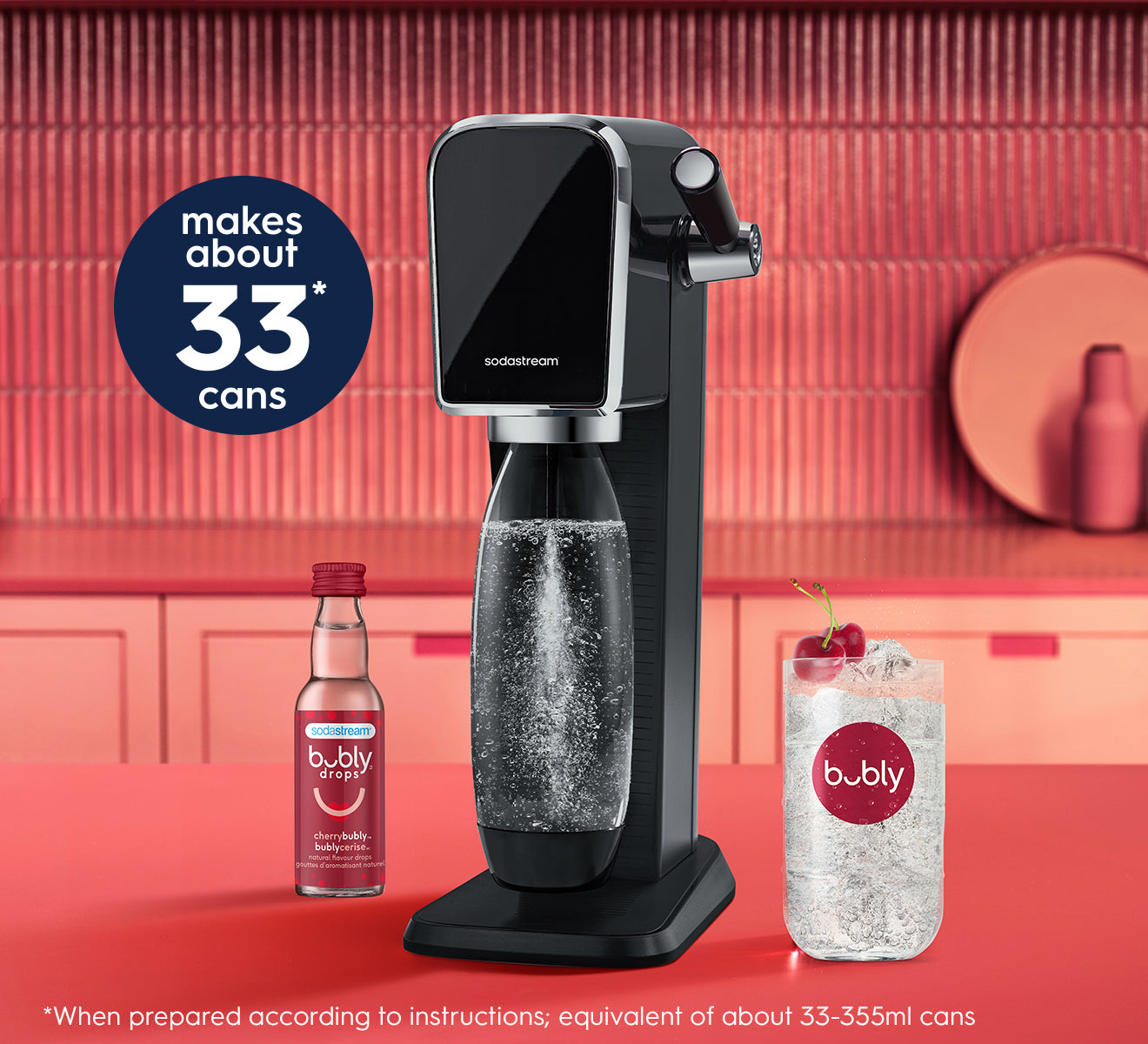 Sodastream® bubly™ cherry natural flavour drops 40ml – SodaStream
