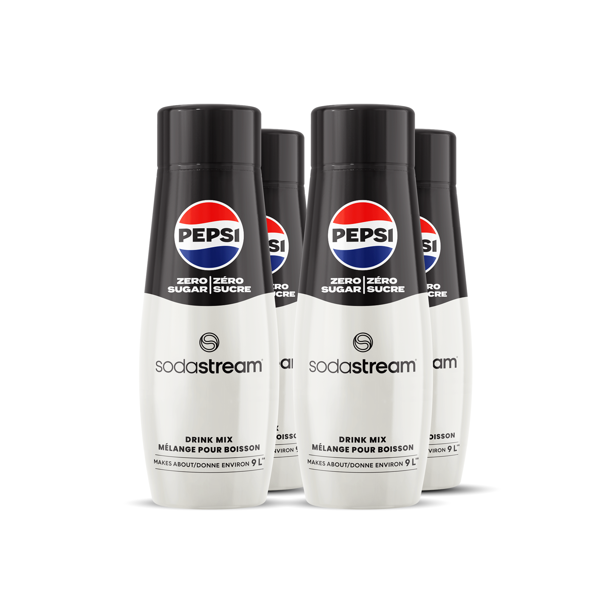 Pepsi Zéro Sucre, paquet de quatre sodastream