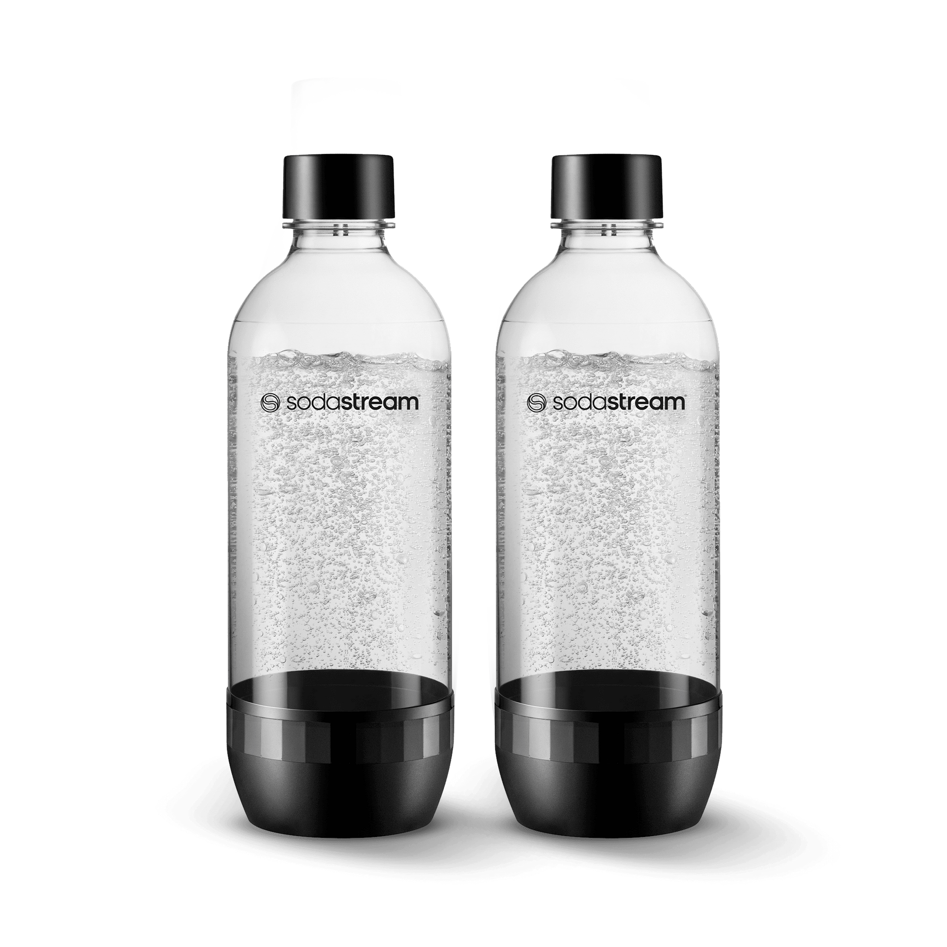 1L Classic Black Bottles Twin Pack - Dishwasher Safe – SodaStream Canada