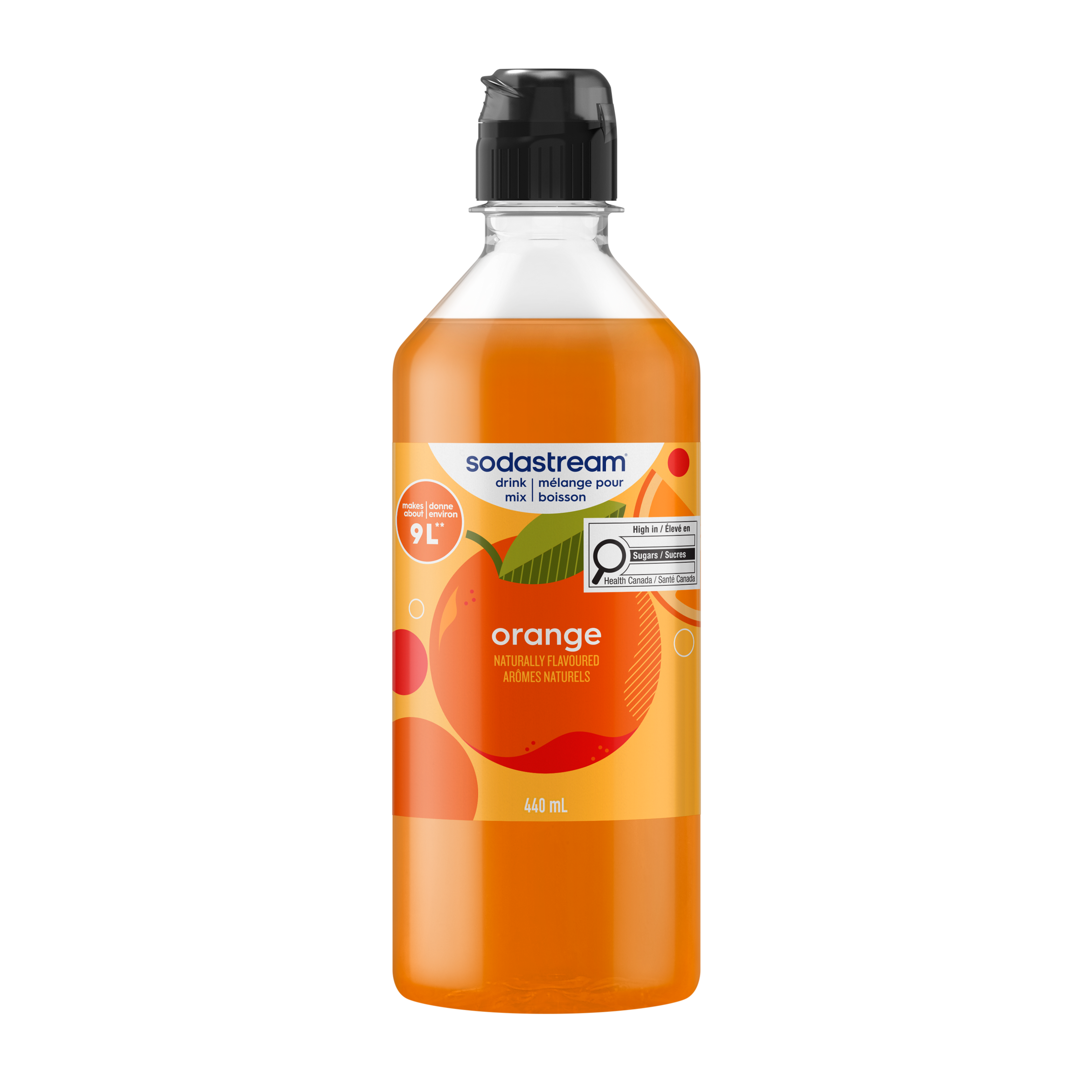 Orange, mélange pour boisson 440 ml sodastream