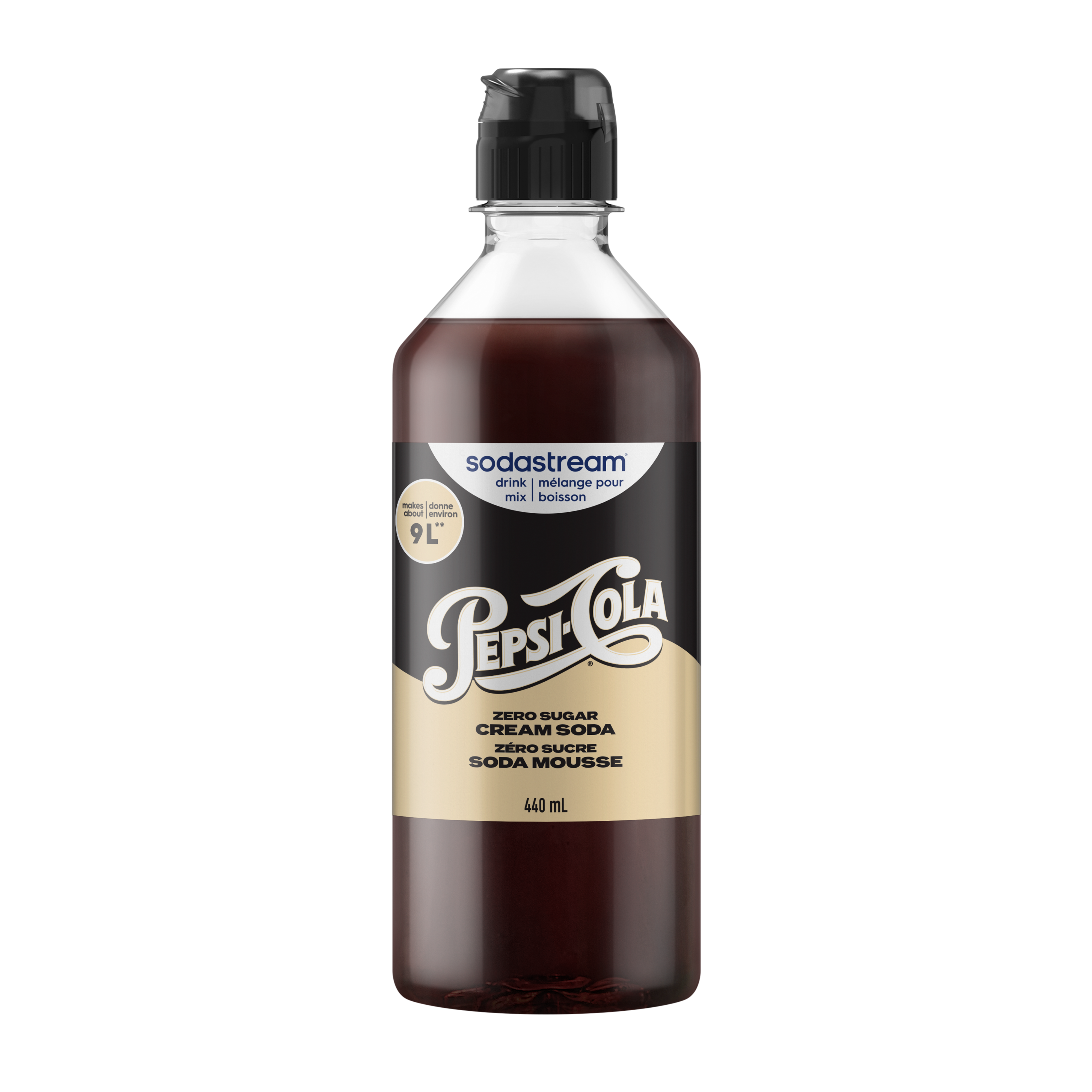 Pepsi® Soda Mousse Zéro Sucre, mélange pour boisson 440 ml sodastream