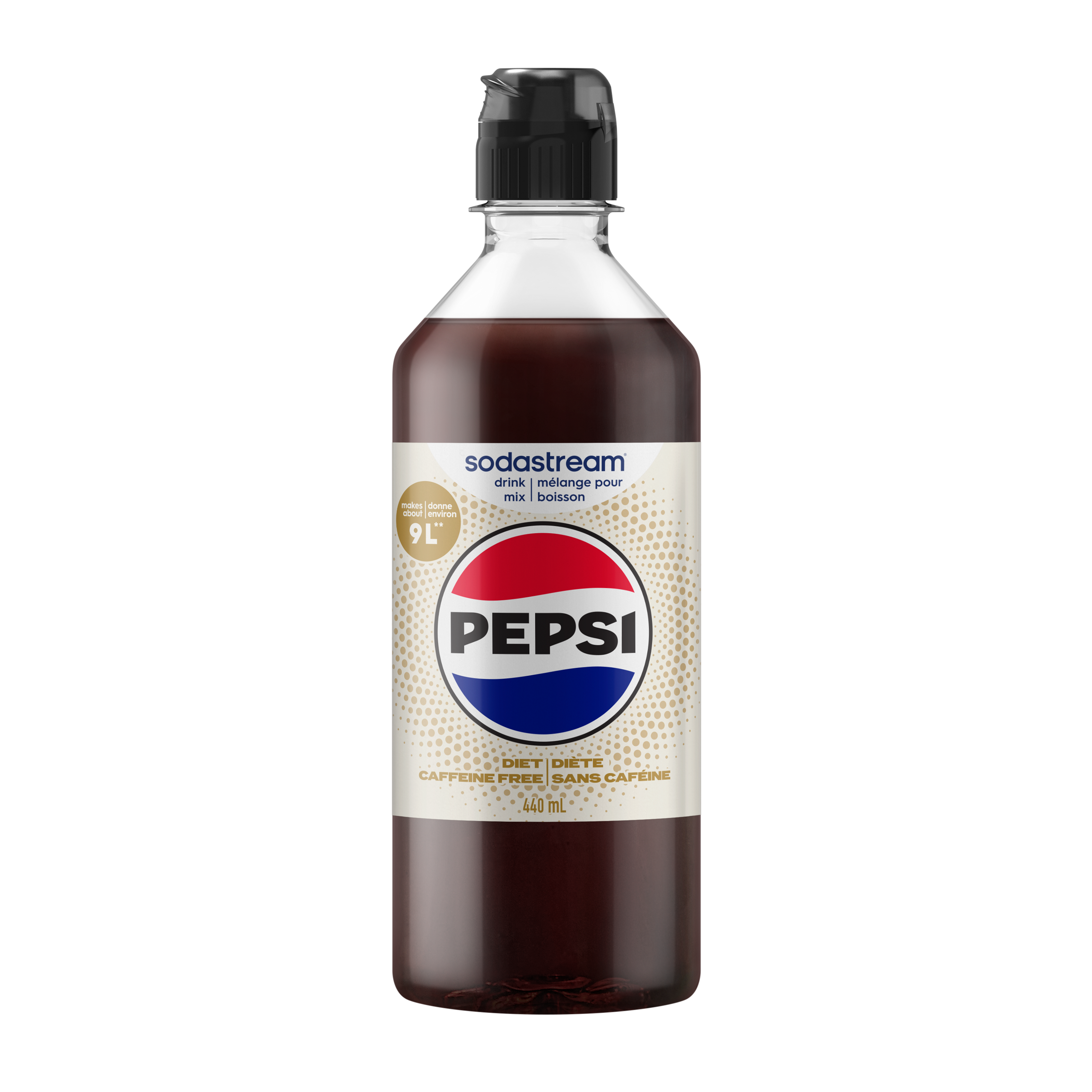 Pepsi® Diète sans caféine, mélange pour boisson 440 ml sodastream