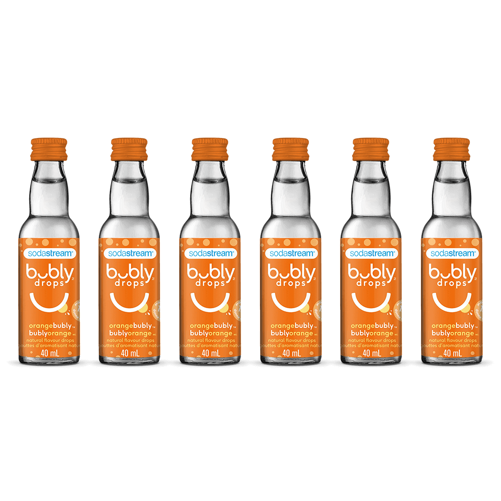 orange bubly drops™ 6 Pack sodastream